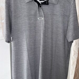 Oakley Men's Polo Shirt in Heather Gray